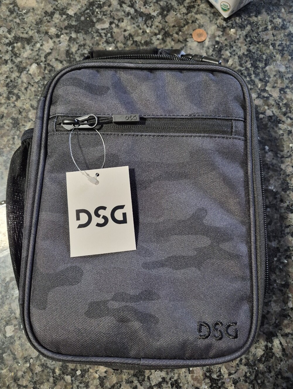 DSG Men's Charcoal Lunch Bag with Subtle Camo